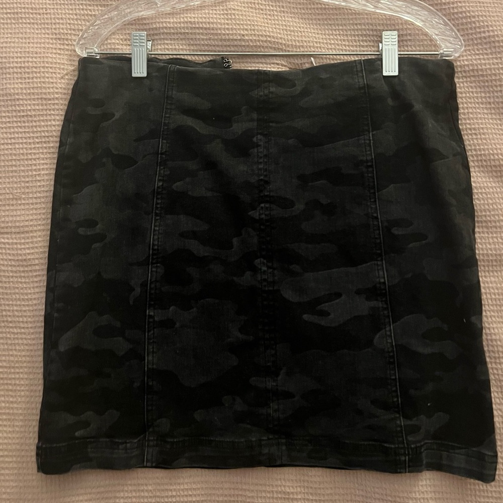 Free People Camo Mini Skirt